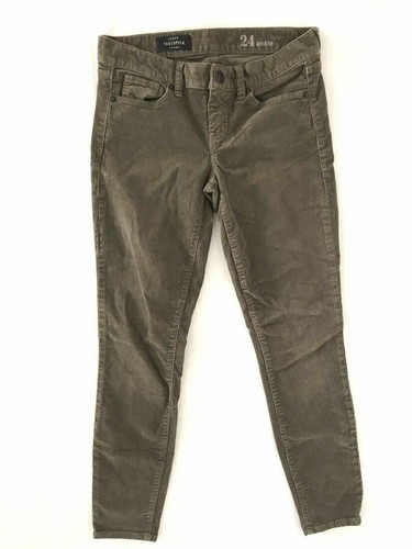 J Crew Zahnstocher Cordhose Damen Größe 24 weiß braun gerade schmale Passform - Bild 5 von 42