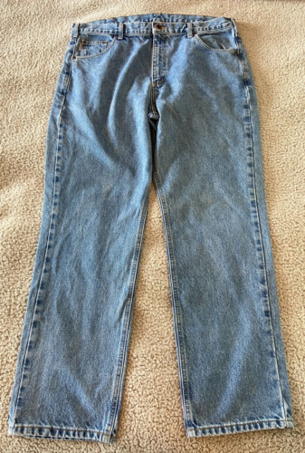 CARHARTT Men's Straight Leg Blue Jeans Size 40X32