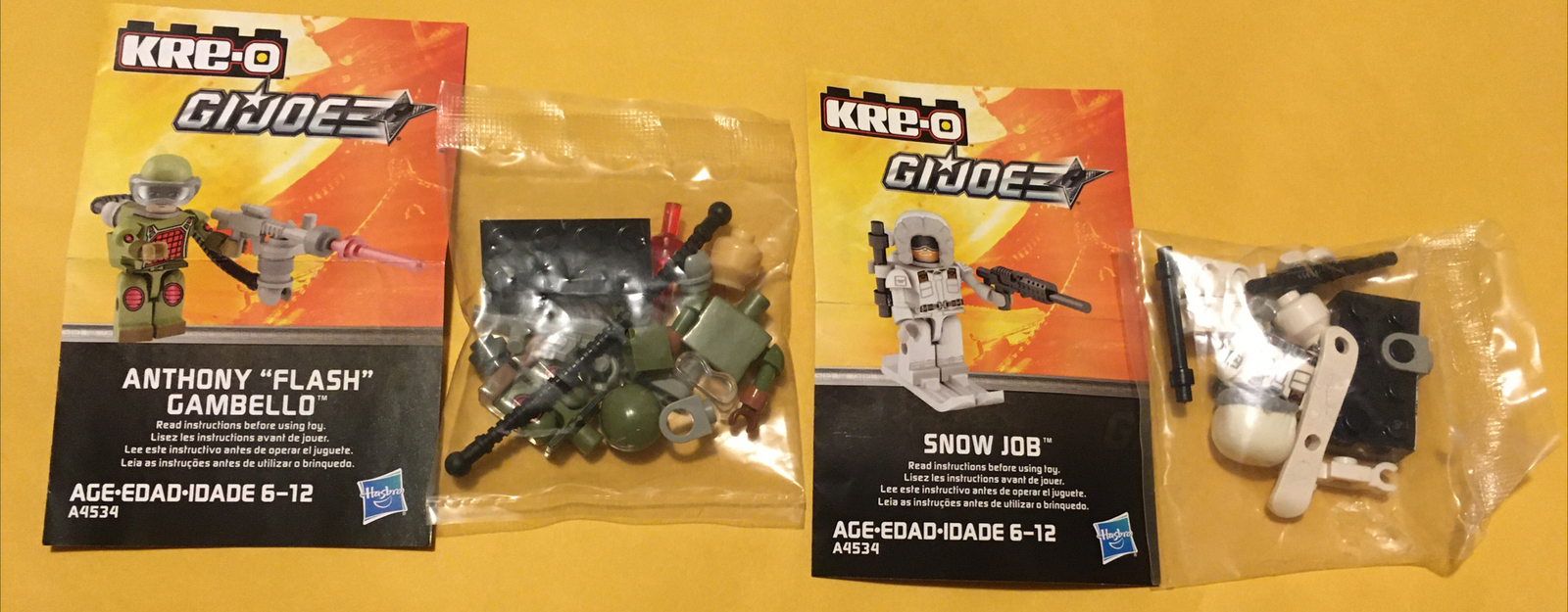 Instructions Kreo Gi Joe Kre-o Gi Joe Anthony Flash Gambello Snow