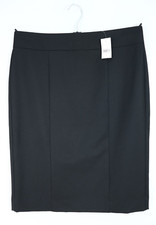 NWT ANN TAYLOR Women's Polyester Rayon Career Pencil Skirt Lined Black Size 6