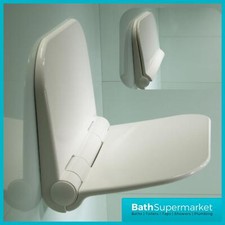 Wall Mounted Shower Seat Fold Away Easy Clean - Max 160kg 25 Stone