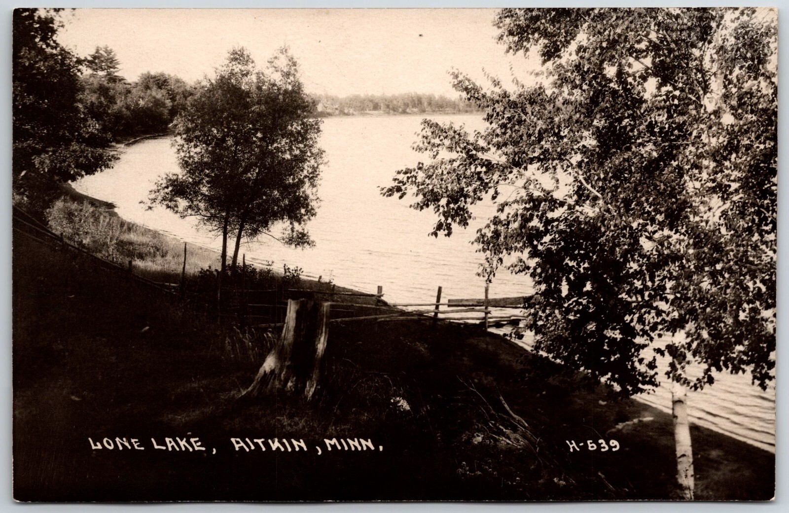 lone lake aitkin minnesota real photo rppc unposted eBay