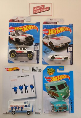 HOT WHEELS LOT OF 4 CARS - KOOL KOMBI, BEATLES AND MORE - LOOK !!