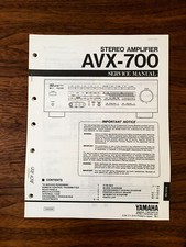 Yamaha AVX-700 Amplifier Service Manual Original 