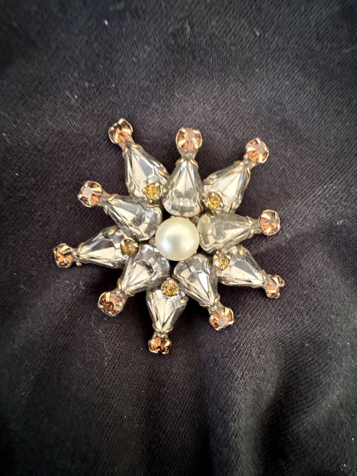 Vintage ADELE SIMPSON signed Mid-Century Rhinesto… - image 8