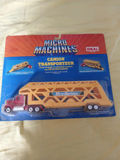 Vintage Galoob 1988 Micromachines Camion Transporteur Giallo Nuovo
