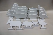 NRA  1/5 Scale Silhouette - 20 Pcs. 5 of each animal 1/4" mild carbon steel