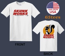 Lockheed Martin Skunk Works Army Military Aircraft Men's White Size S to 3XL