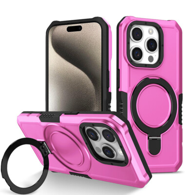 Armor Case Shockproof For iPhone 16 Pro Max 15 14 13 12 11 Bracket Stand Cover