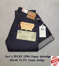 Levi’s LVC 501Z XX 1954 Jeans Shrink To Fit Red Selvedge Denim Big E W33 L34