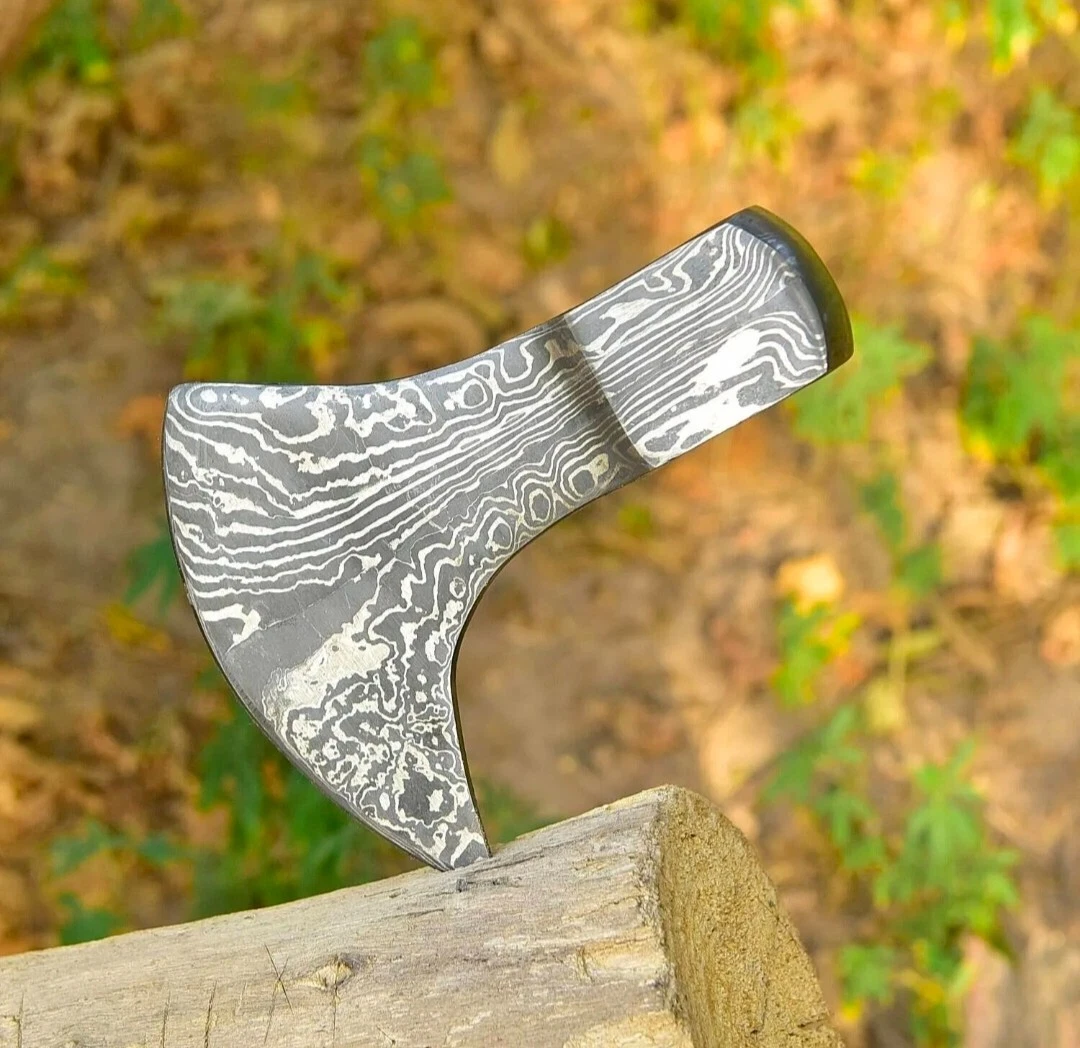 Custom Handmade Forged Damascus Steel Tomahawk Head, Hatchet Head, Axe Head  | eBay