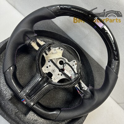 Fit for BMW F80 F82 F30 F32 F36 F87 F20 F22 LED Carbon Fiber Steering Wheel