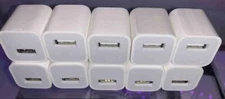 Charger Block For iPhone USB Power Wall Cube Adapter 10pc XS/XR/11/8+/7/6 (10x)