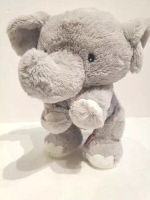 CUDDLE BARN Head to Toe Tucker Singing Elephant Plush Sings Wags Works See Video