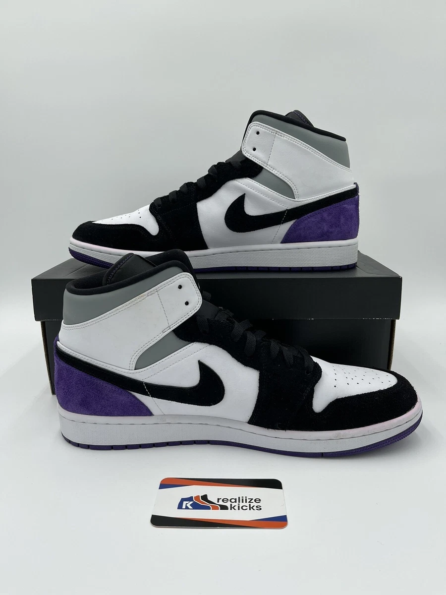 Jordan 1 deals purple white black