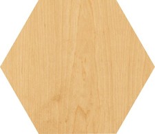 Hexagon Laser Cut Out Wood Shape Craft Supply - Woodcraft Cutout