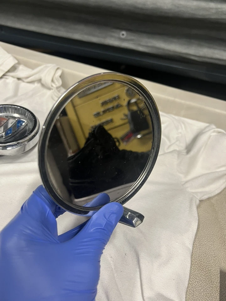 1964 1965 1966 1967 Buick Skylark GS 340 400 especial manual espelho lateral cromado - Imagem 3 de 4