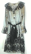 Jerry T Women's Black And Silver Party Coat Jacket 1x 18 20 Sr 1277 Nwt New
