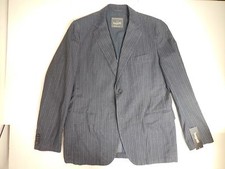 Bugatti Mens Blazer Navy Stripe Spring Jacket Long Sizes US 44-46 L/ EUR 110-114