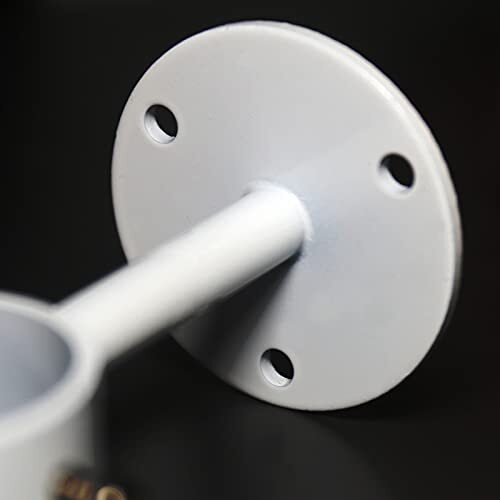 Curtain Rod Brackets Heavy Duty Ceiling-Mount Rod Holders for Fits Rods White - Zdjęcie 3 z 6