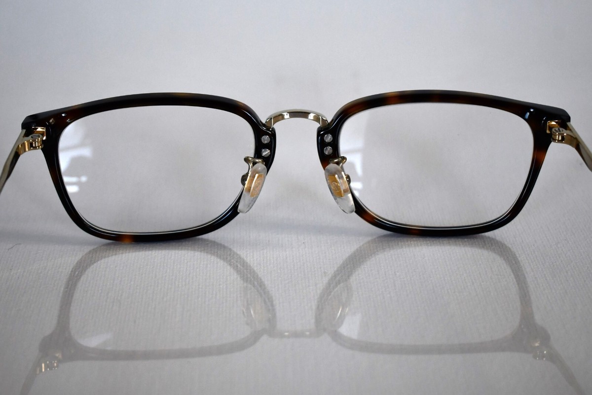 GUCCI　メガネ NEW GUCCI GG0324OJ Titanium Brown/Gold RECTANGLE Eyeglass Frames