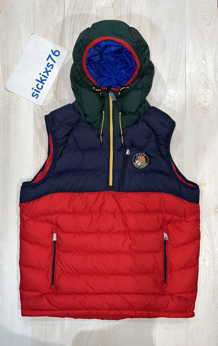 Polo Ralph Lauren Hooded Down Puffer Men's Vest 'Big Crest Cookie