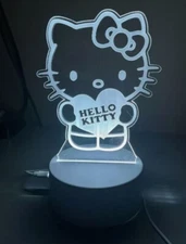 Hello Kitty 8” 3D USB LED Sleep Nightlight Lamp 8 Colors Girls Bday Gift Present