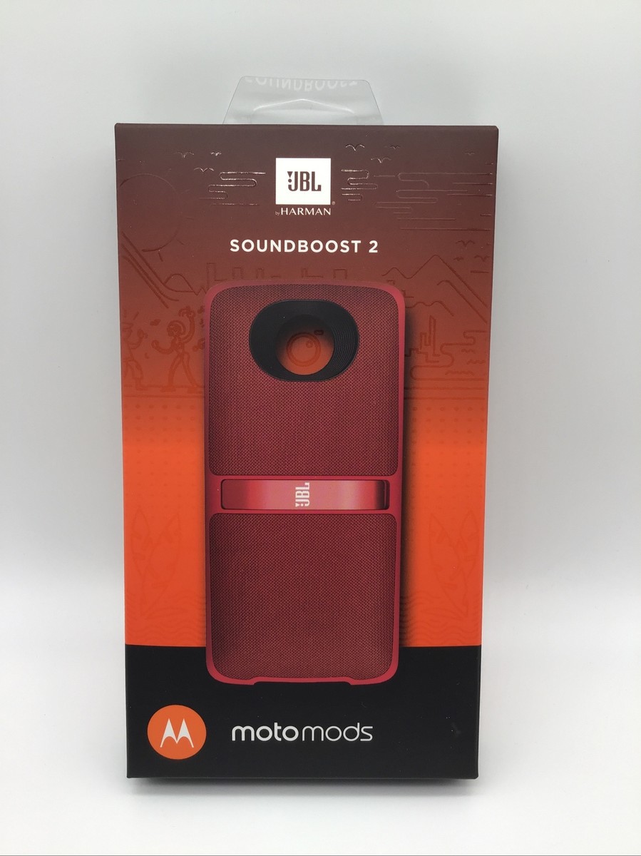 Motorola Moto Mod JBL SoundBoost Portable Speaker Case Red
