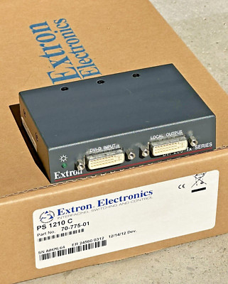 EXTRON DVI 200 TX SERIES TRANSMITTER RECEIVER W/ PS 1210 C 7077501 Adapter Cord