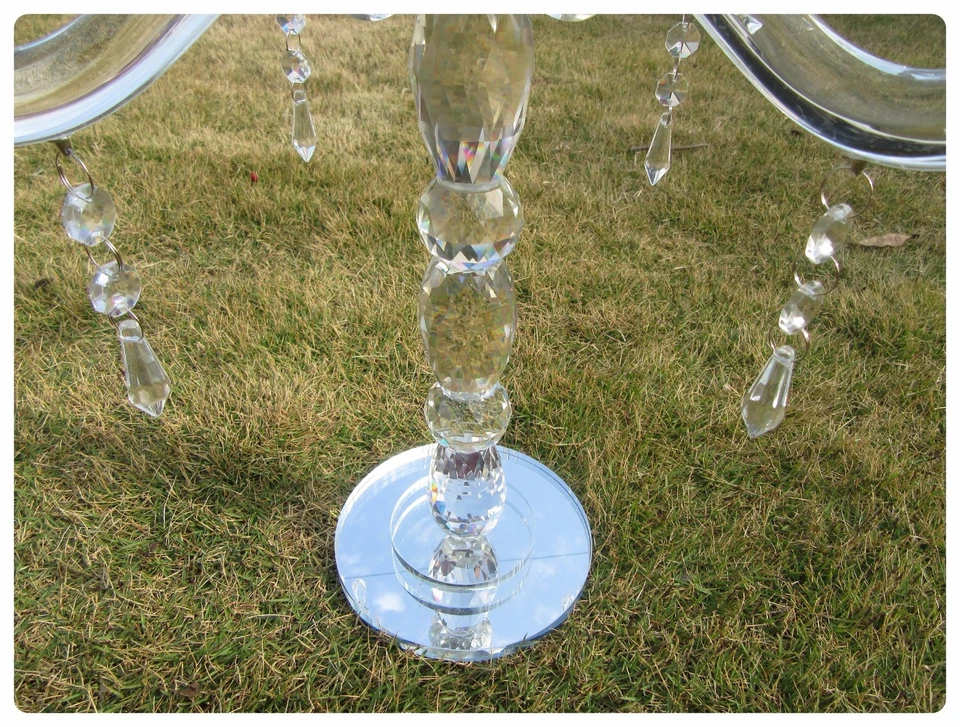1X 9-Heads Tall Crystal Candle Holder Candelabra 59cm High - image 3 of 4
