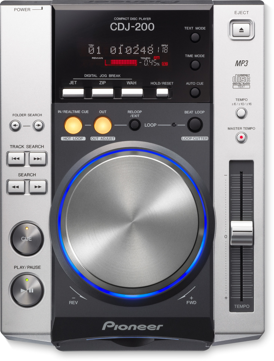 Pioneer CDJ-200 MP3対応 2台セット Pair Pioneer CDJ-200 DJ Turntable Player Controller Mix Loop CD