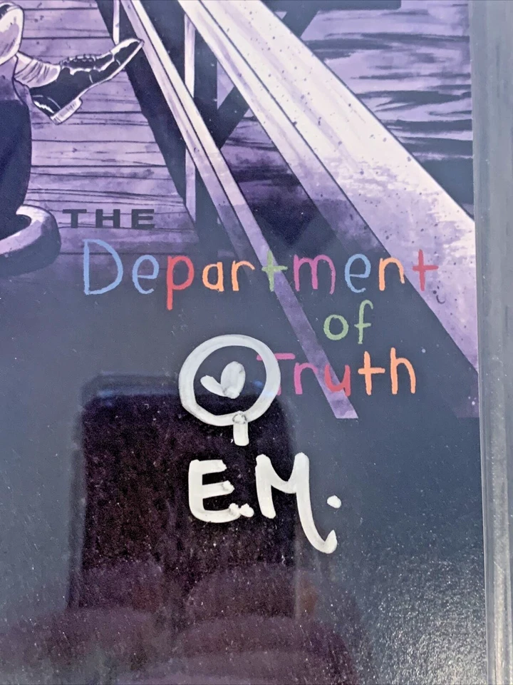 DEPARTMENT OF TRUTH #7 EMINEM THE SLIM SHADY LP SIGNED Megan Hutchison CBCS 9.8 - Image 4 of 4