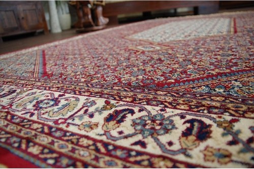 TRADITIONAL RUG 'KASZMIR' Flowers fringe red durable hard-wearing EASY CLEAN - Picture 4 of 6