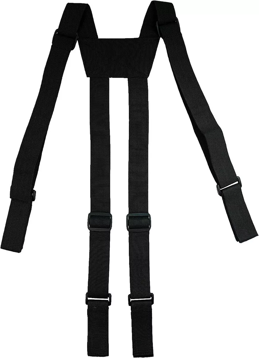 Police suspenders top for duty belt