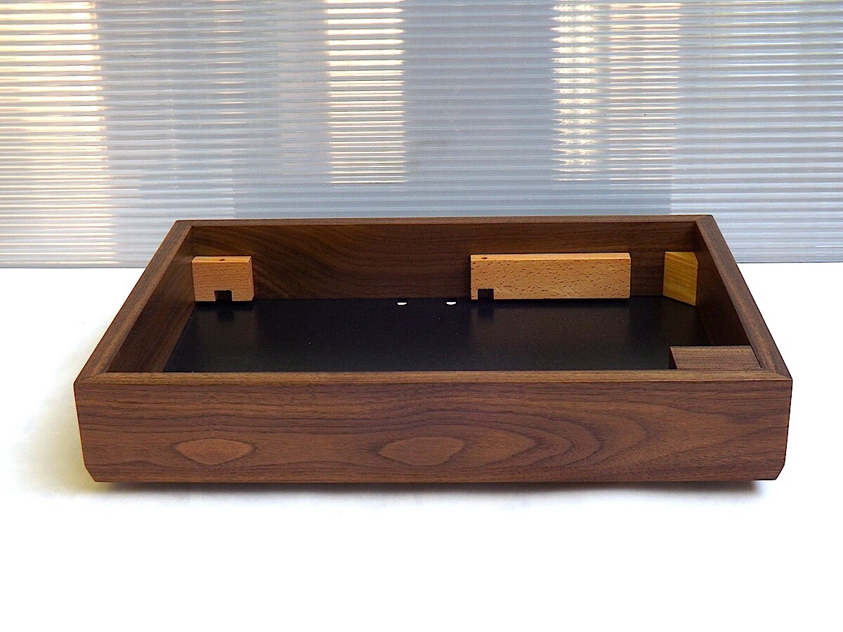 PLINTH FOR THORENS TD 125 LONG BASE WALNUT WOOD/ THORENS TD 125