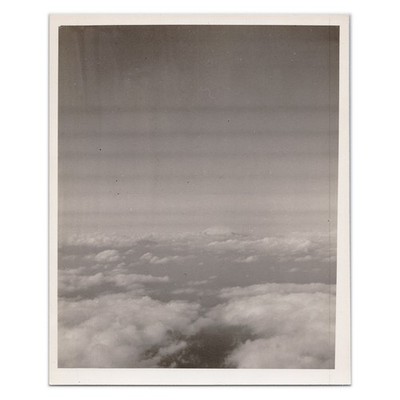 Floating Through Sky - 1940s Photograph - Aerial Airplane View - Mid Century