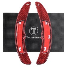 T CARBON ECHT Schaltwippen ROT für 911 GTS T S 4S GT3 GT2 992 2018-2024