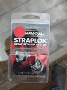 Dunlop SLS1033BK Original StrapLok System, Guitar Strap Locking System
