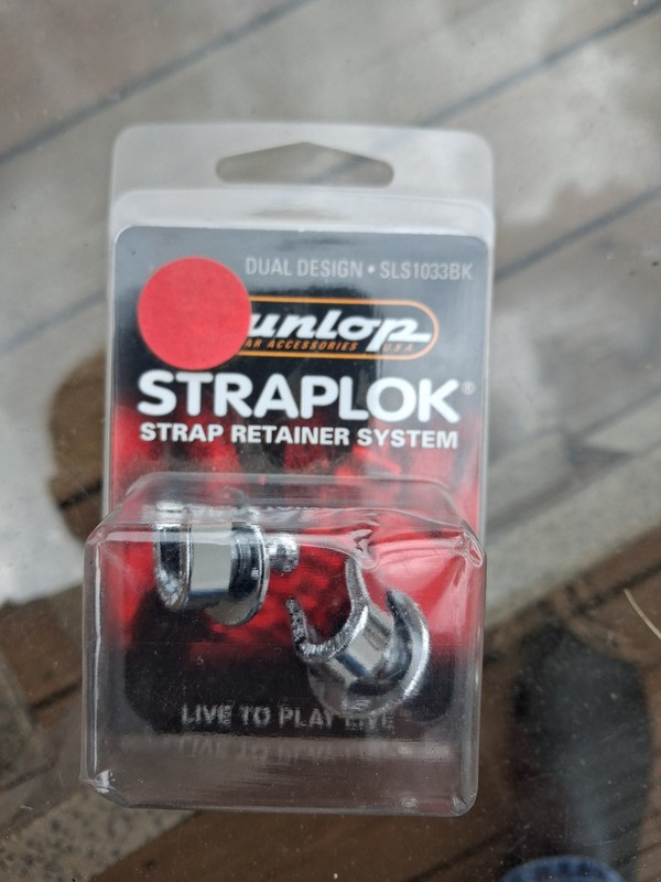Dunlop SLS1033BK Original StrapLok System, Guitar Strap Locking System