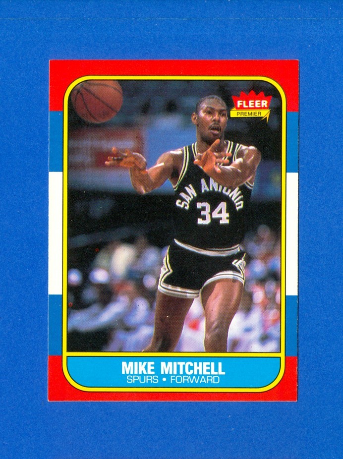 1986/1987 Fleer Basketball#74 Mike Mitchell 86/87 Set Break Card NR/MT Condition
