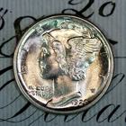 * 1929-S * SOLID+ GEM BU MS MERCURY SILVER DIME * FROM ORIGINAL COLLECTION