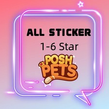 POSH PETS 1⭐- 6⭐ Monopoly Stickers Go All sticker ⭐24/7 ⭐-fast delivery