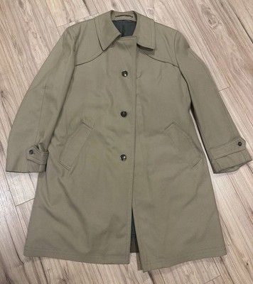 VTG Valmeline Men s Beige Single-Breasted Trenchcoat WARMflor Made In W. GERMANY