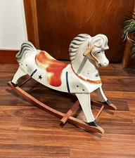 Vintage 1950  s Hard Plastic Rocking Horse Happi Time Sears Roebuck