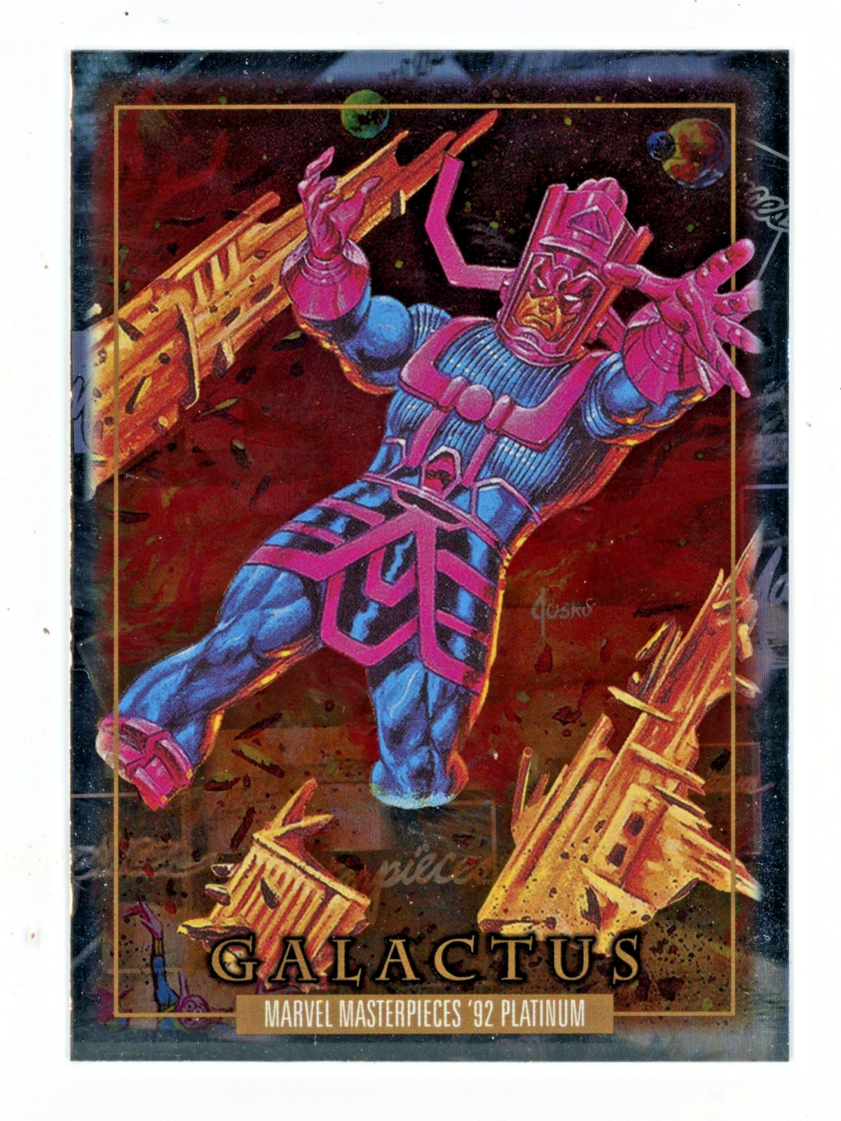 2024 Marvel Masterpieces '92 Platinum HOLOFOIL #30 Galactus