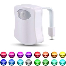 Color Changing Toliet Night Light Motion Sensor Led Motion Activated Washroom...