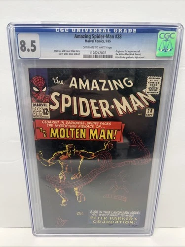 The Amazing Spider-Man #28 CGC 8.5 Off White To Whit Pages!!