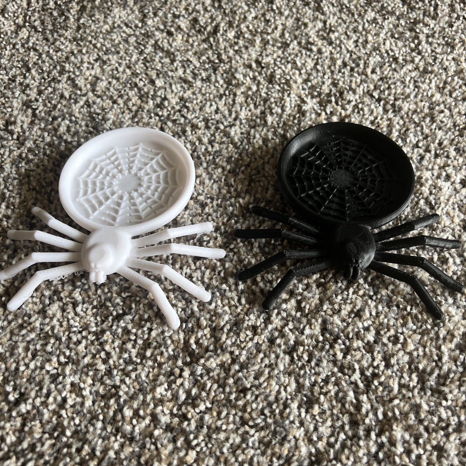 3D Printed Spider-Inspired Coaster Set | Raw Unpolished Finish | Value $15