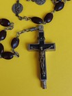 ANTIQUE TERRA CATACOMB RELIC ROSARY W/ RELIQUARY 34" Neck — photo 3