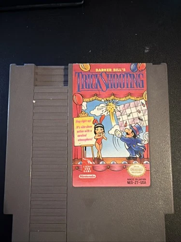 Barker Bill's Trick Shooting (Nintendo NES, 1990) - Authentic - Tested